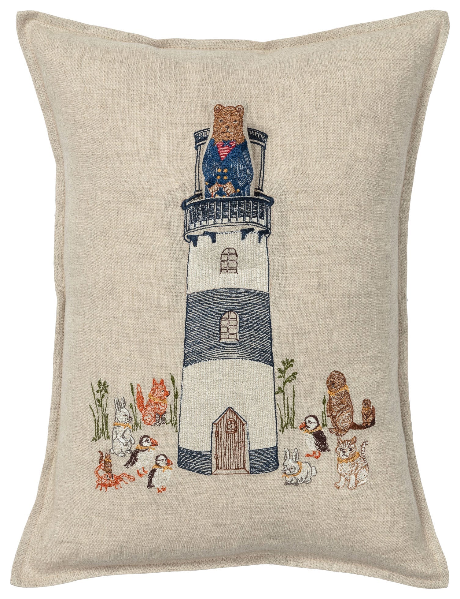 Coral & Tusk Lighthouse Friends Pocket Pillow